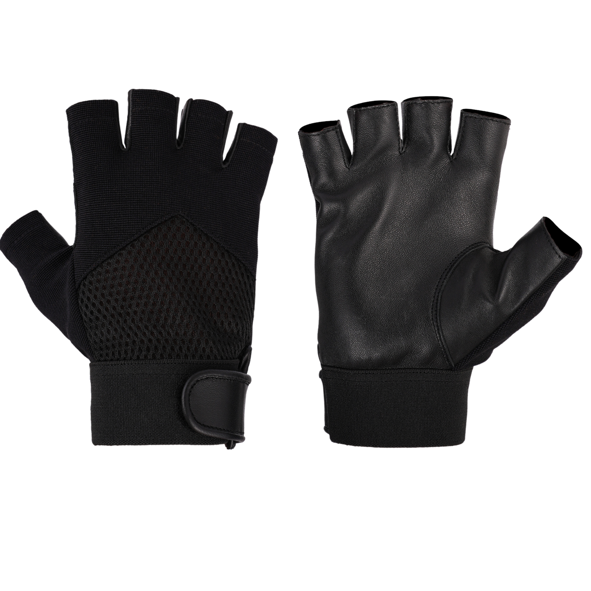 Fingerless Leather Gloves for Men in Nappa Leather