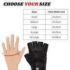 Fingerless Leather Gloves for Men in Nappa Leather