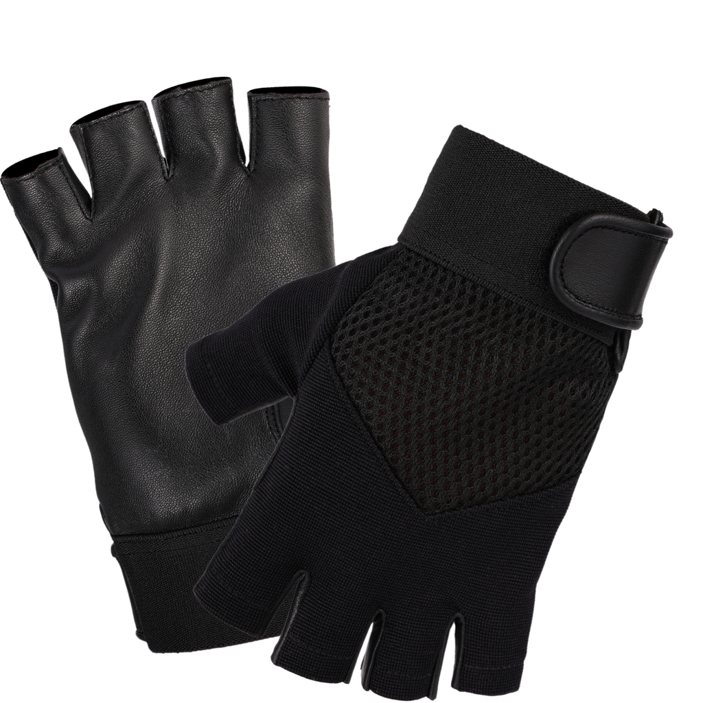 Fingerless Leather Gloves for Men in Nappa Leather