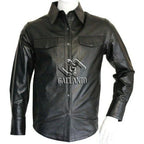 Full Sleeve Genuine Mens Leather Shirts