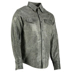 Full Sleeve Genuine Mens Leather Shirts