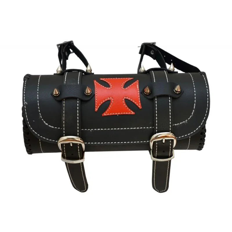 Motorcycle Fork Tool Bag with Iron Cross Design for Motorcycle Storage