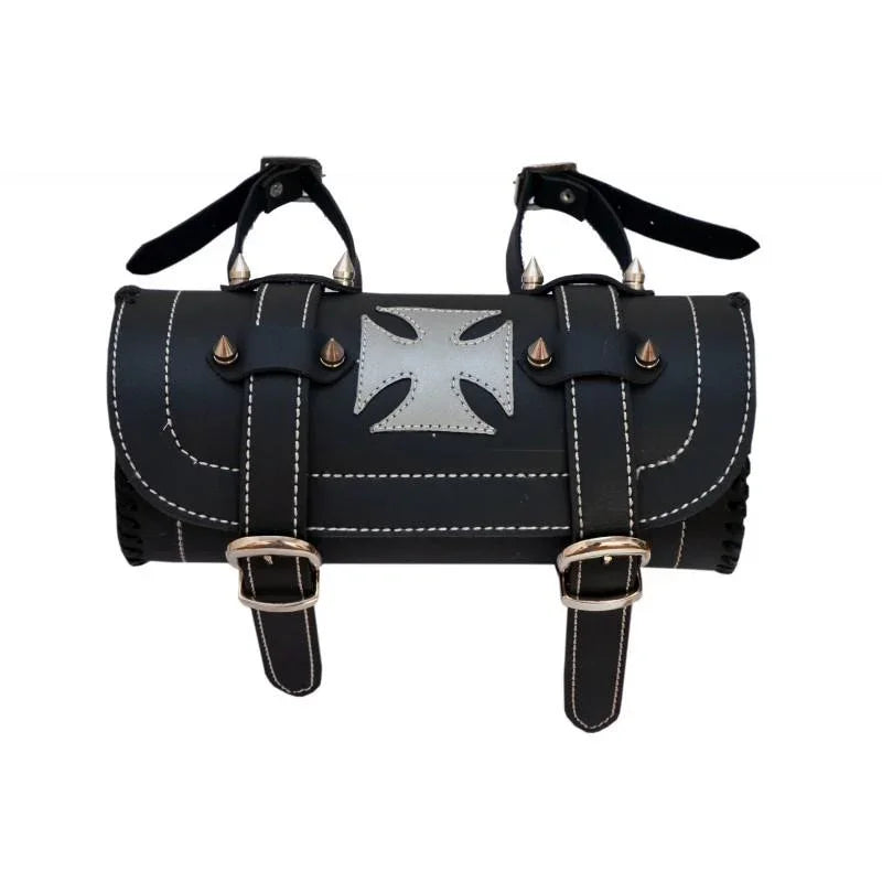 Motorcycle Fork Tool Bag with Iron Cross Design for Motorcycle Storage