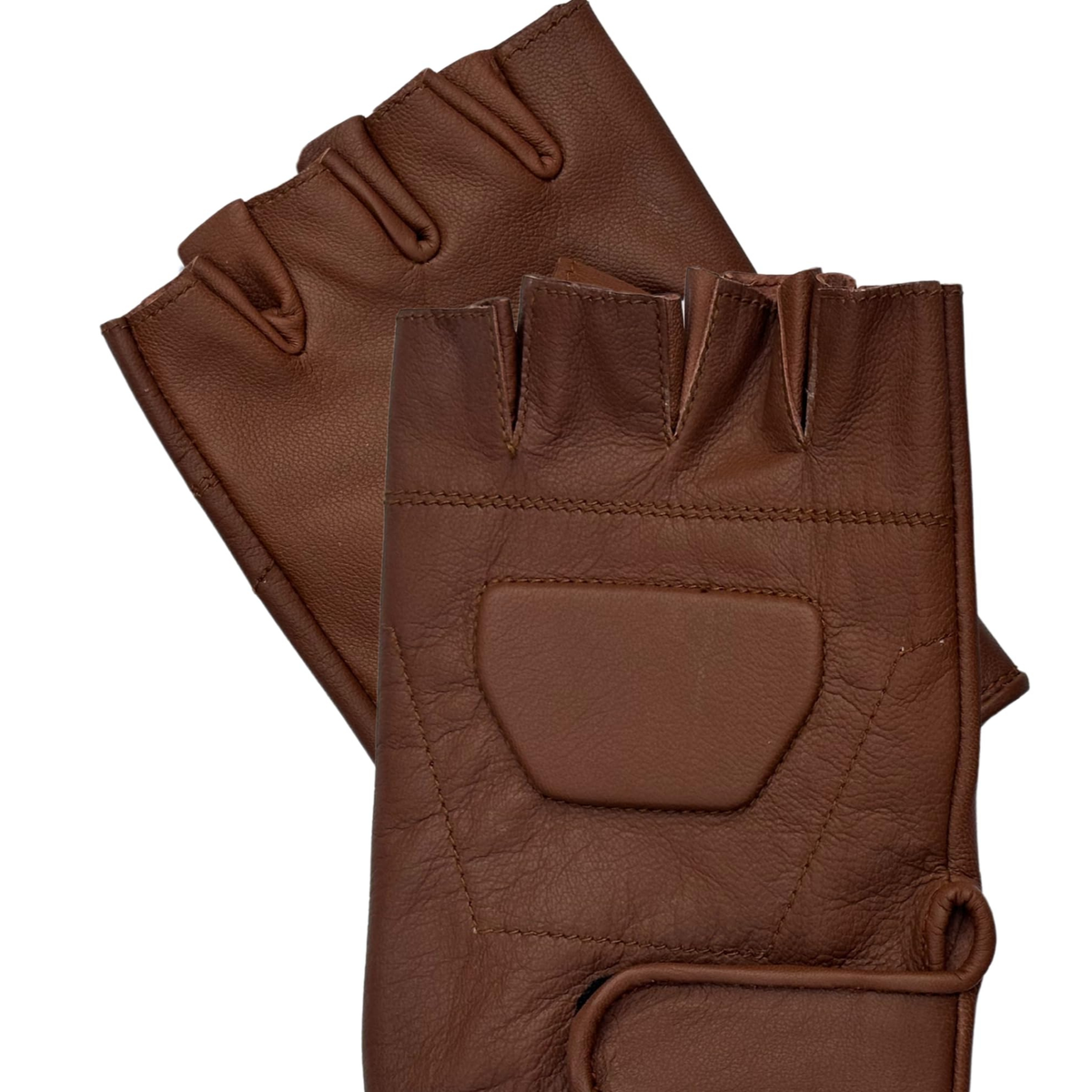 Fingerless Leather Gloves for Men in Nappa Leather