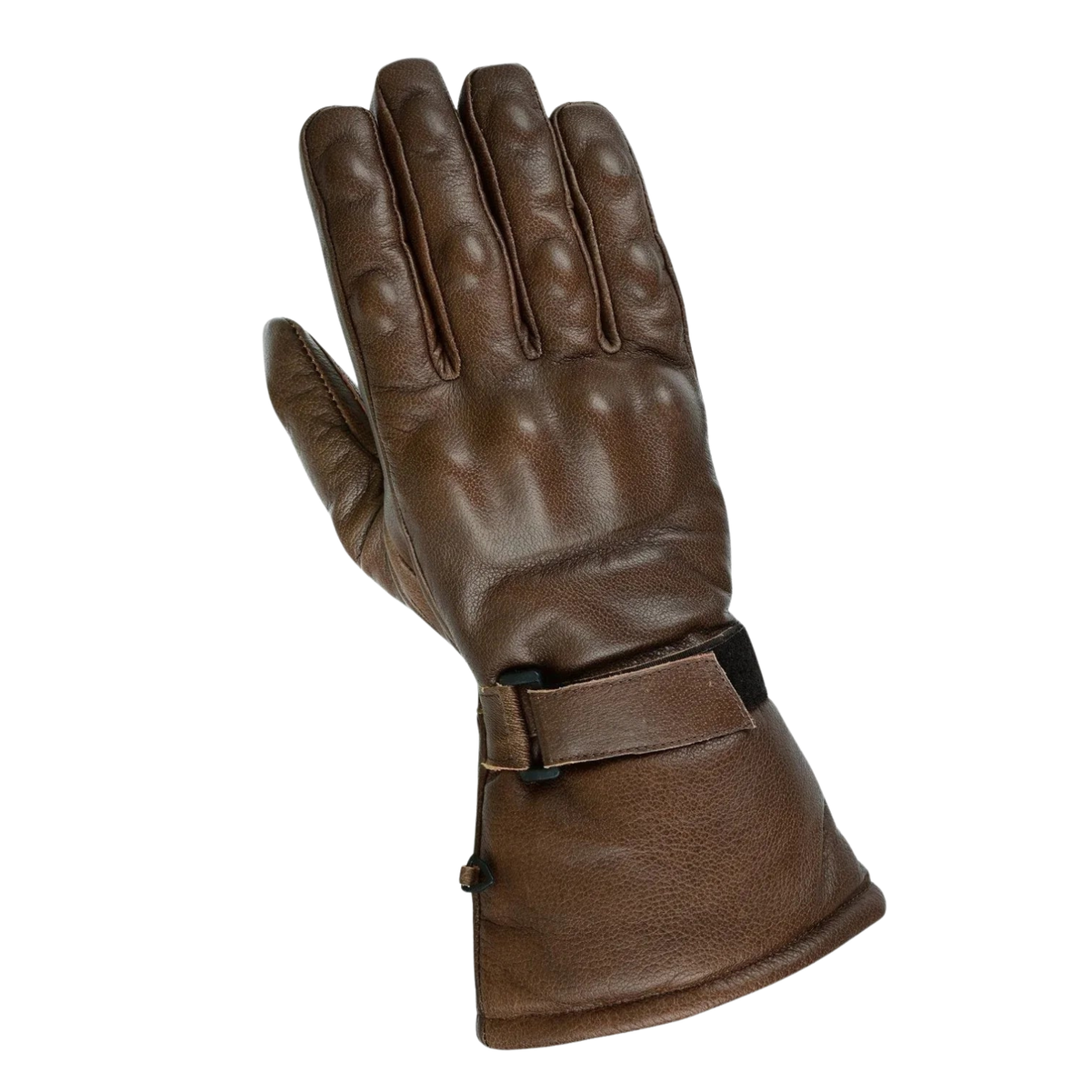 Biker Leather Gloves with Waterproof Thermal Protection