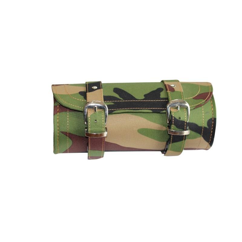 Camo Leather Tool Bag with Hidden Clasps