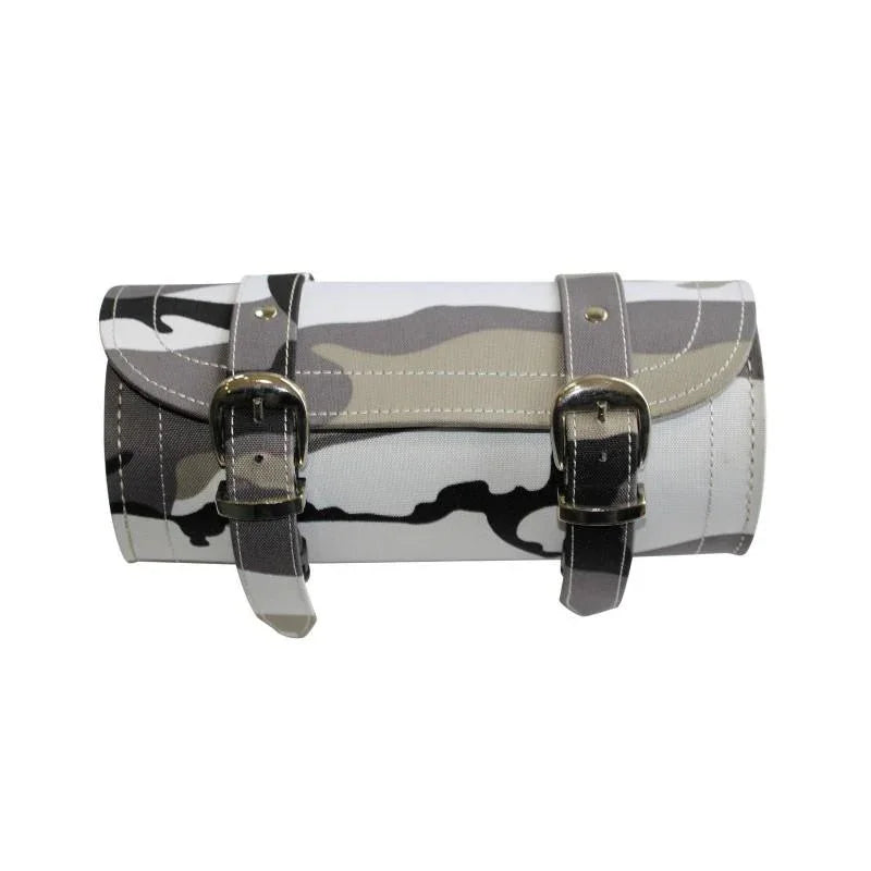 Camo Leather Tool Bag with Hidden Clasps
