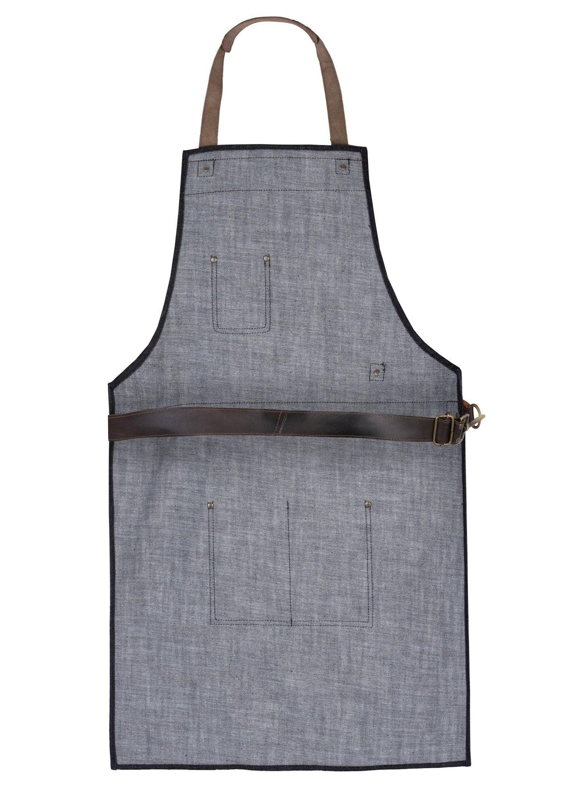 Chef Aprons for Men with Large Pockets & Adjustable Fit