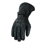 Biker Leather Gloves with Waterproof Thermal Protection