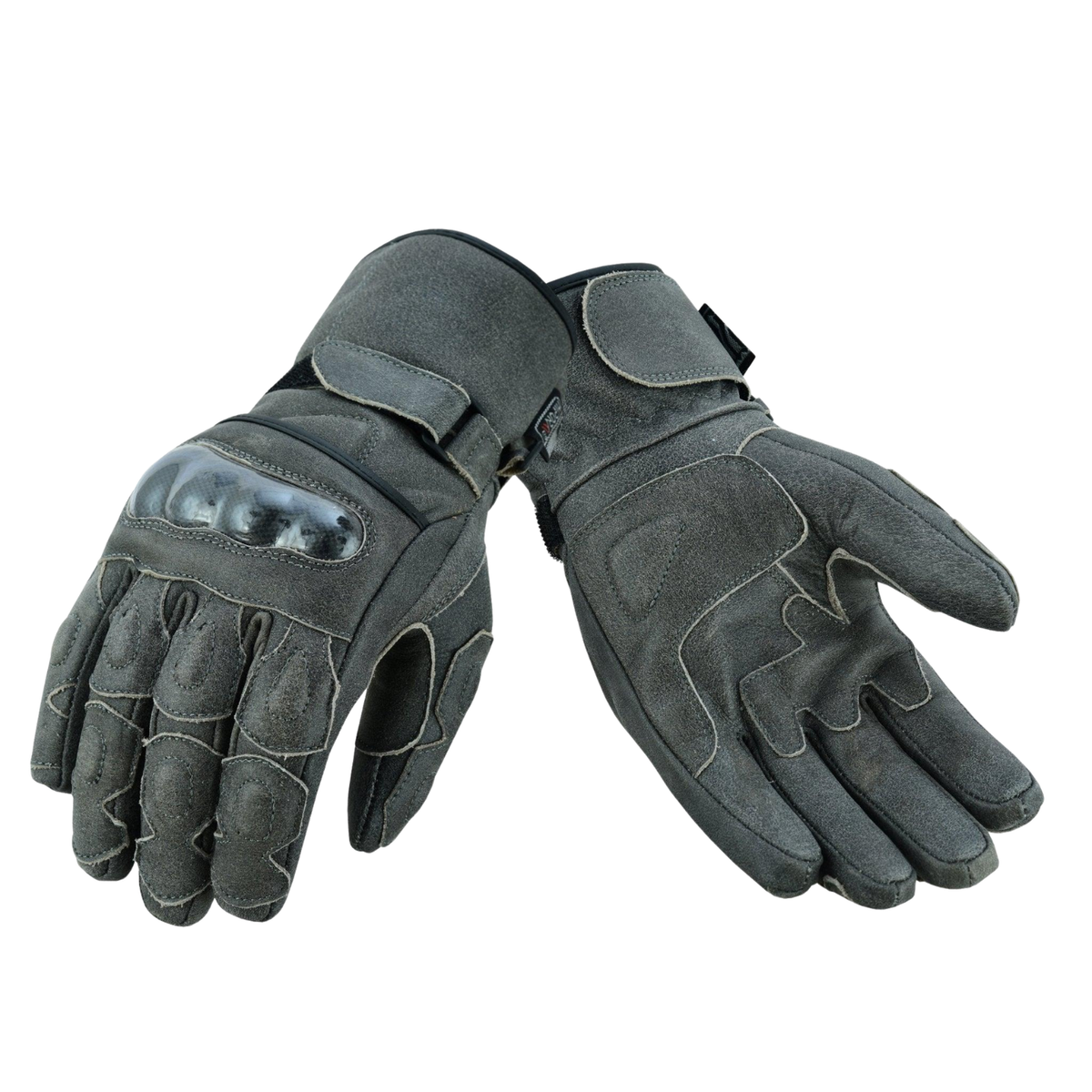 Leather Winter Gloves Men Armoured Motorcycle Riding Gloves