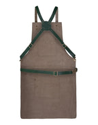 Chef Apron with Cross Back Straps and Utility Pockets