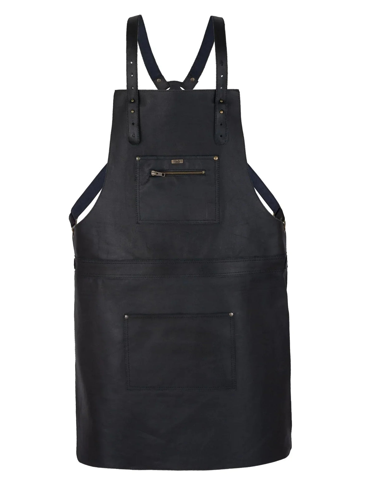 Chef Apron with Cross Back Straps and Utility Pockets