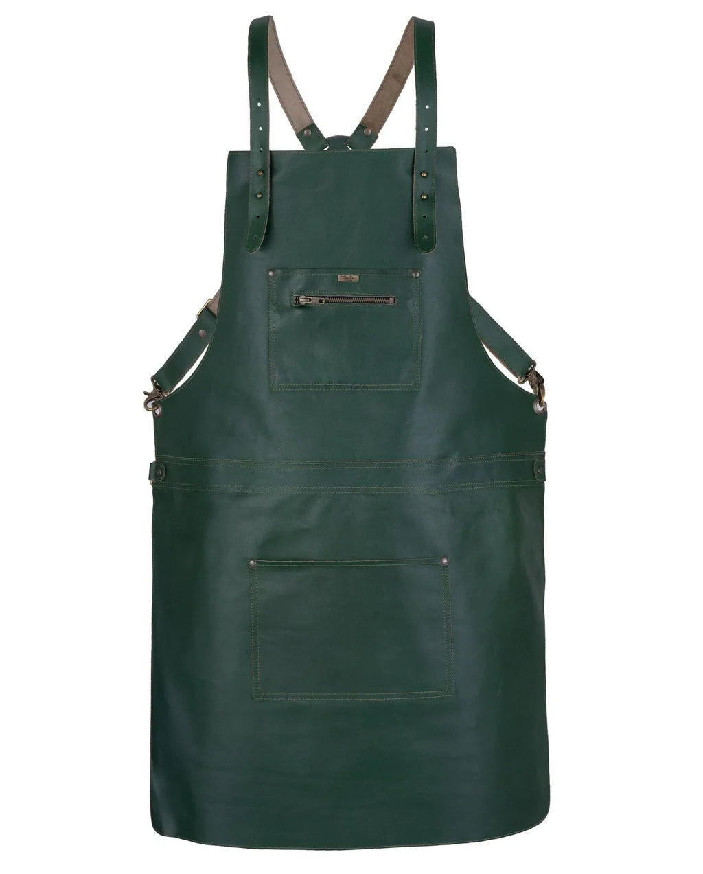Chef Apron with Cross Back Straps and Utility Pockets