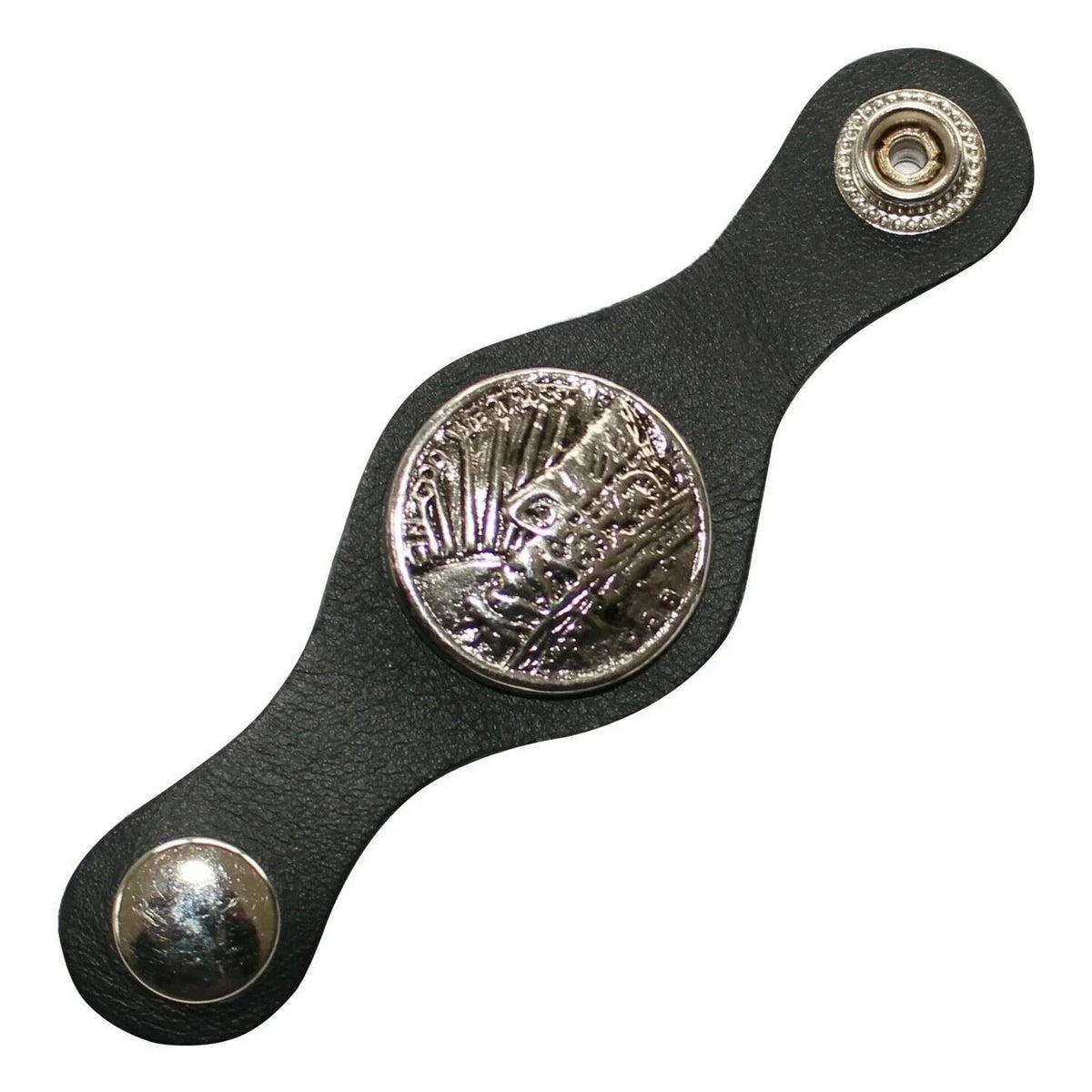 Motorcycle Vest Extender with 4.5-Inch Genuine Leather Extension
