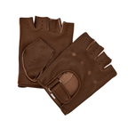 Fingerless Leather Gloves for Men in Nappa Leather
