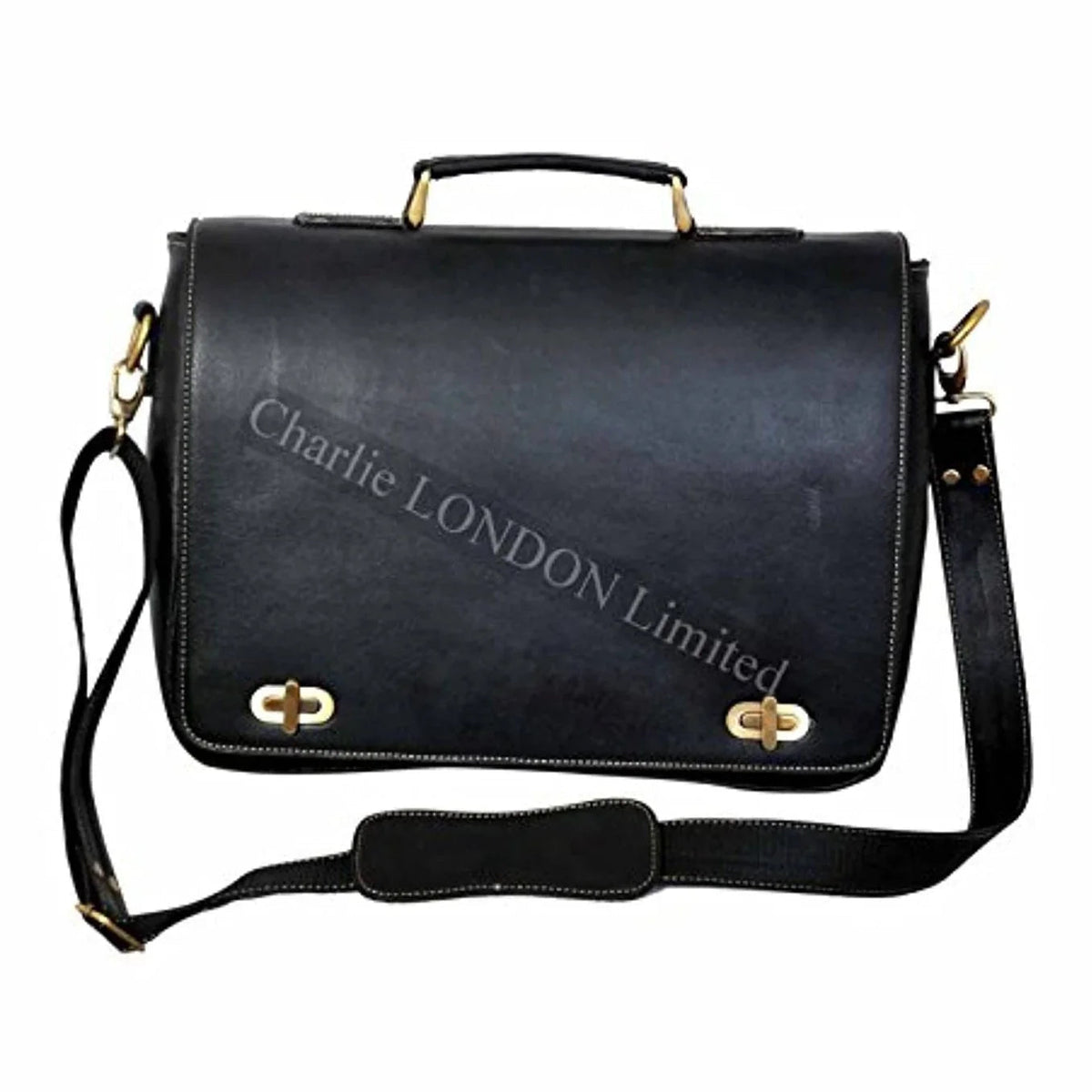 Leather Bag Men Laptop Messenger for Work, Travel & University