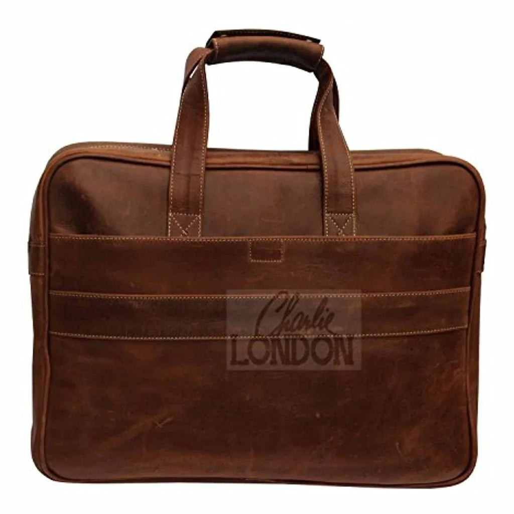 Leather Bag for Laptop for Men Vintage Messenger Business Style
