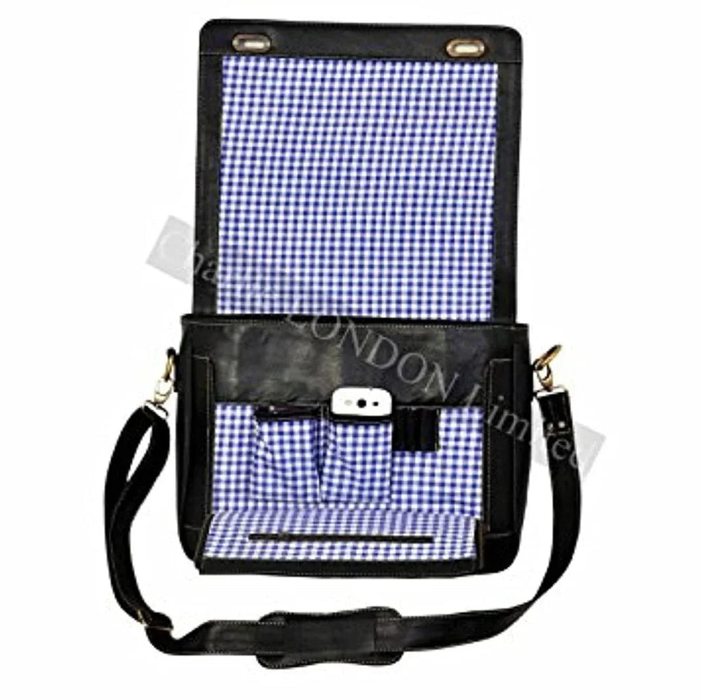 Leather Bag Men Laptop Messenger for Work, Travel & University