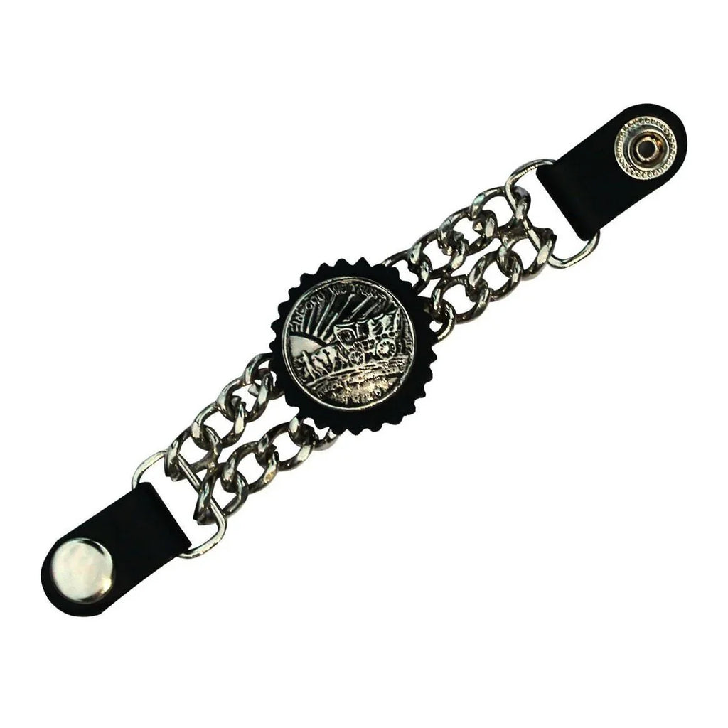 Motorcycle Vest Extender Chains with 7-Inch Snap Extension