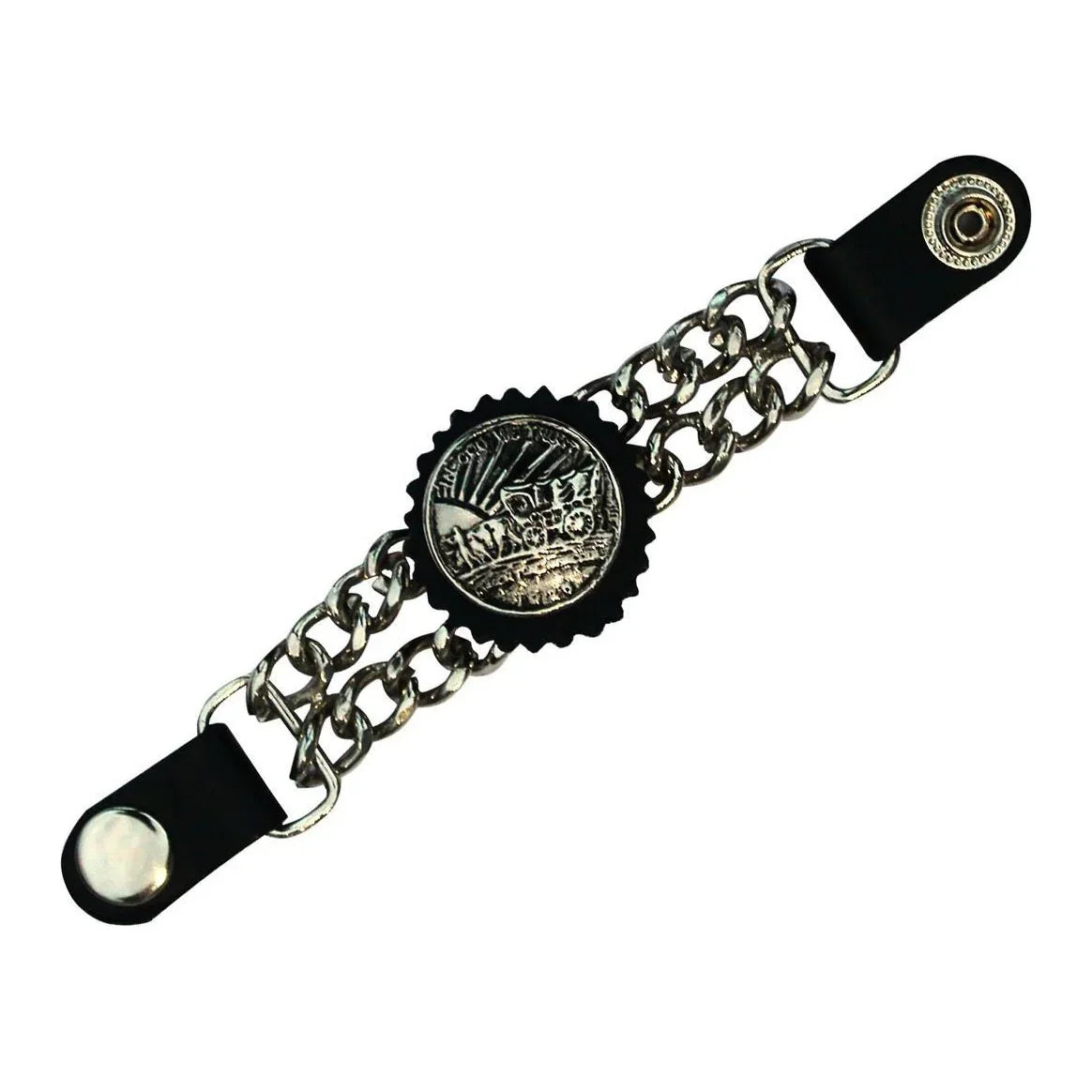 Motorcycle Vest Extender Chains with 7-Inch Snap Extension