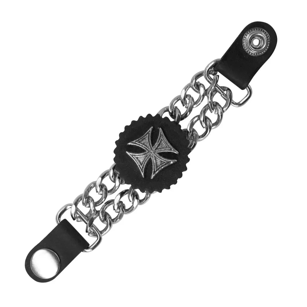 Motorcycle Vest Extender Chains with 7-Inch Snap Extension