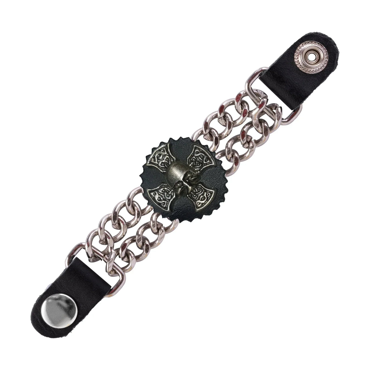 Motorcycle Vest Extender Chains with 7-Inch Snap Extension