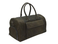 Mens Duffle Bag in Crazy Horse Leather with Shoe Compartment
