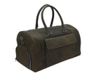 Mens Duffle Bag in Crazy Horse Leather with Shoe Compartment