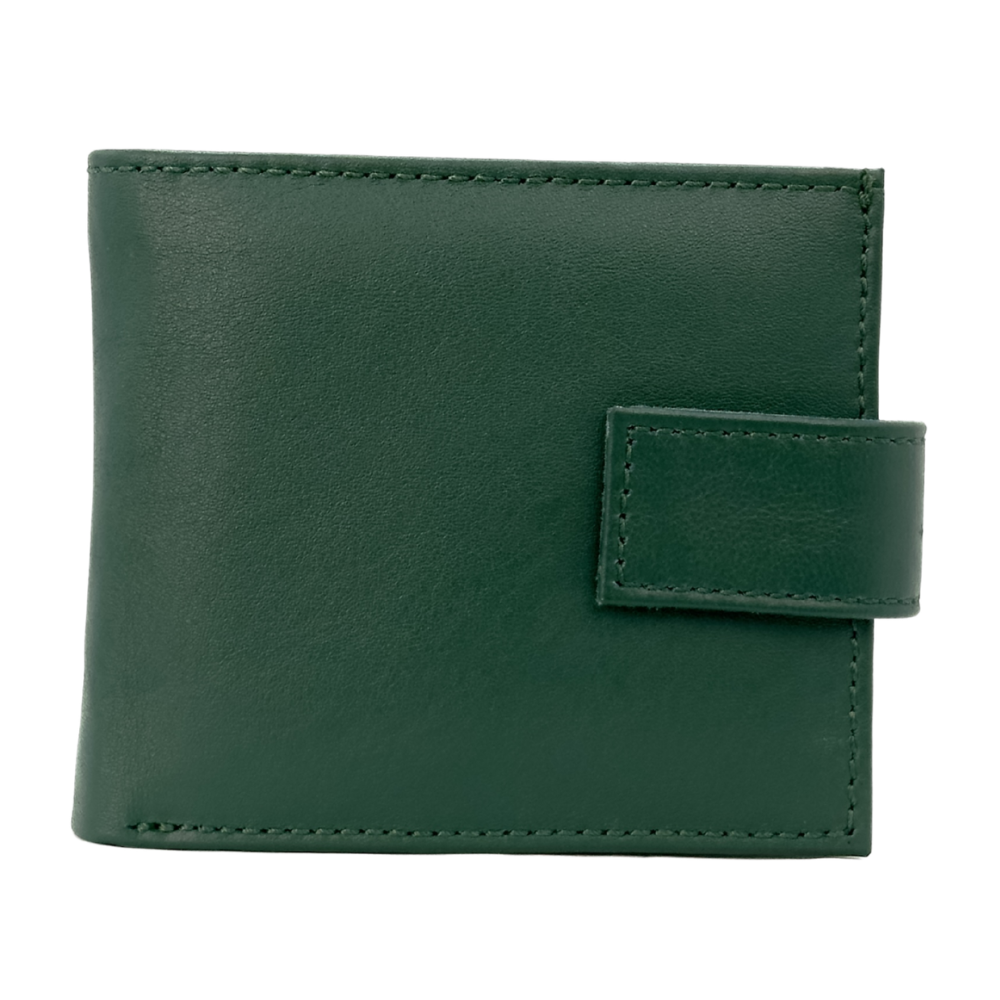 Men's Leather Wallets With Woven Trifold RFID Design