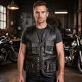 Biker Vest for Riding, Outdoor and Casual Wear