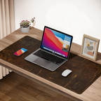 Genuine Leather Desk Mat with Waterproof Non-Slip Surface for Office