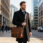 Best Leather Laptop Bag Vintage Messenger for Office & Travel