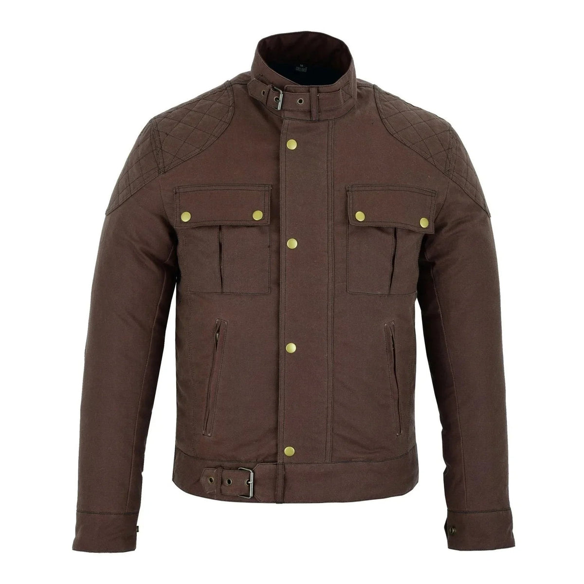 Wax Cotton Jackets for Men Vintage Motorcycle Biker Jacket