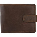 Men's Billfold Woven Leather RFID Protected Wallet