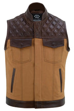 Biker Vest for Men in Leather, Denim and Camo Styles