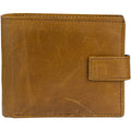Men's Leather Wallets With Woven Trifold RFID Design