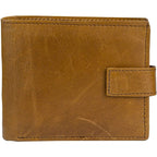 Men's Leather Wallets With Woven Trifold RFID Design