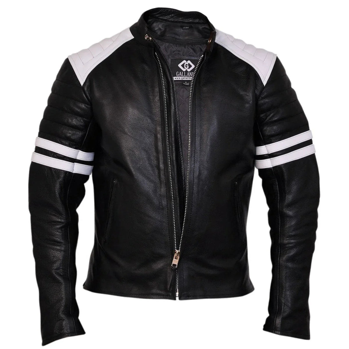 Mens Leather Moto Jacket – Fight Club-Inspired Design