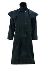 Denim Long Coat – Waterproof Black Long Coat for Men and Women