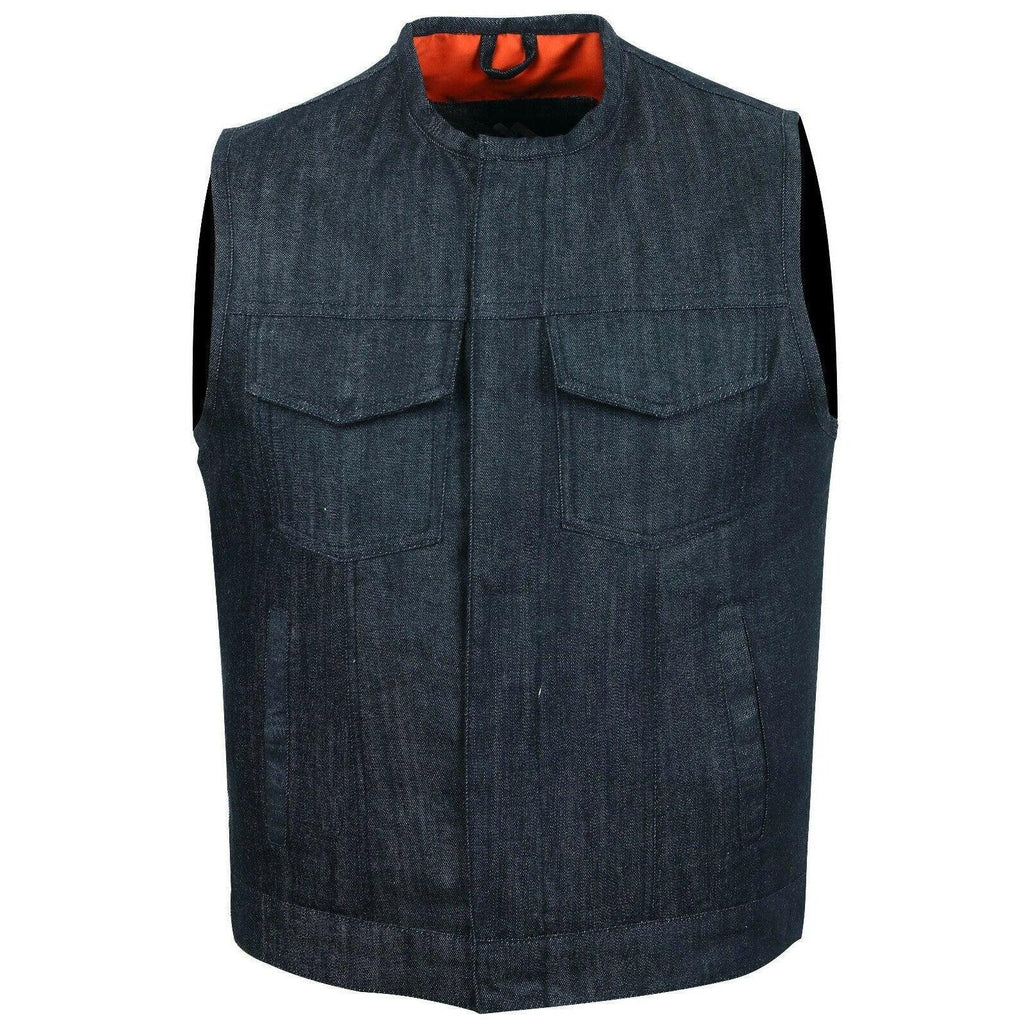Biker Vest for Men in Leather, Denim and Camo Styles