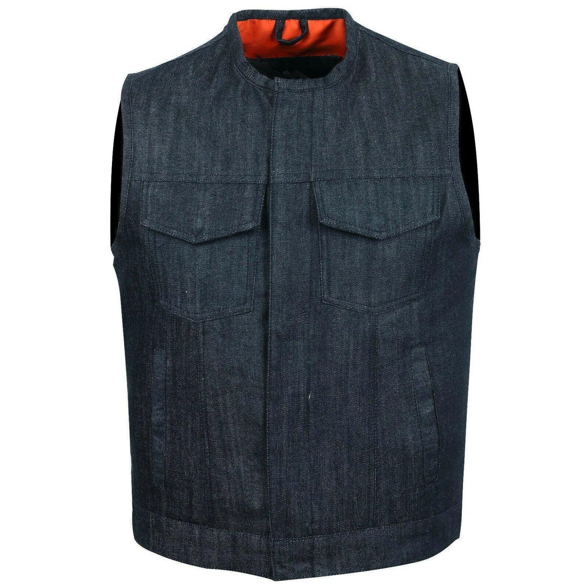 Biker Vest for Men in Leather, Denim and Camo Styles