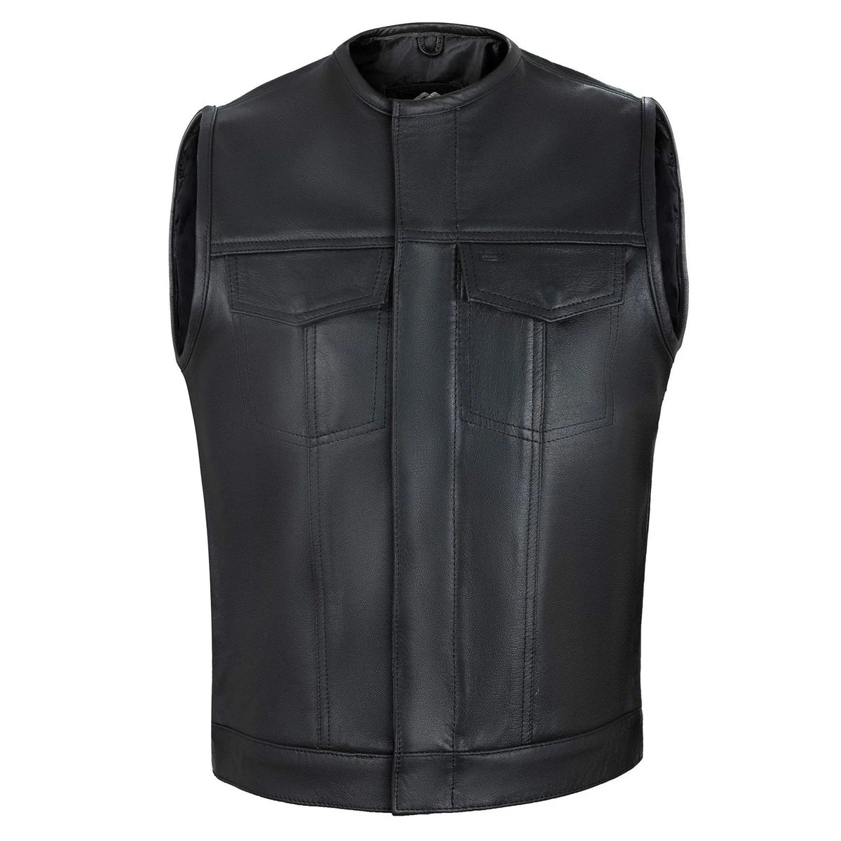 Biker Vest for Men in Leather, Denim and Camo Styles