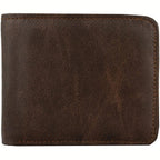 Mens Bifold Wallet with RFID Blocking and Secure Coin Pocket