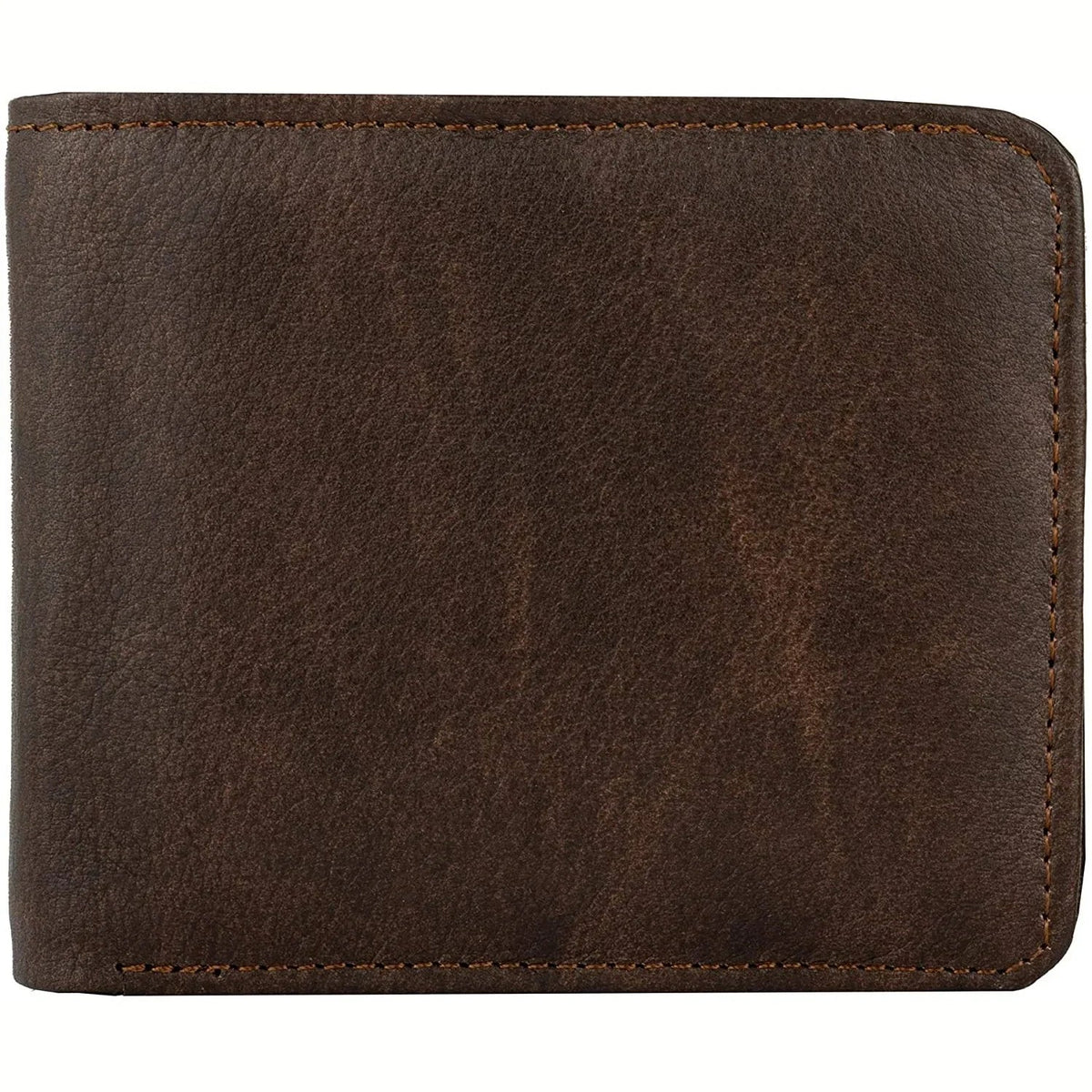 Mens Bifold Wallet with RFID Blocking and Secure Coin Pocket