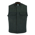 Biker Vest for Men in Leather, Denim and Camo Styles