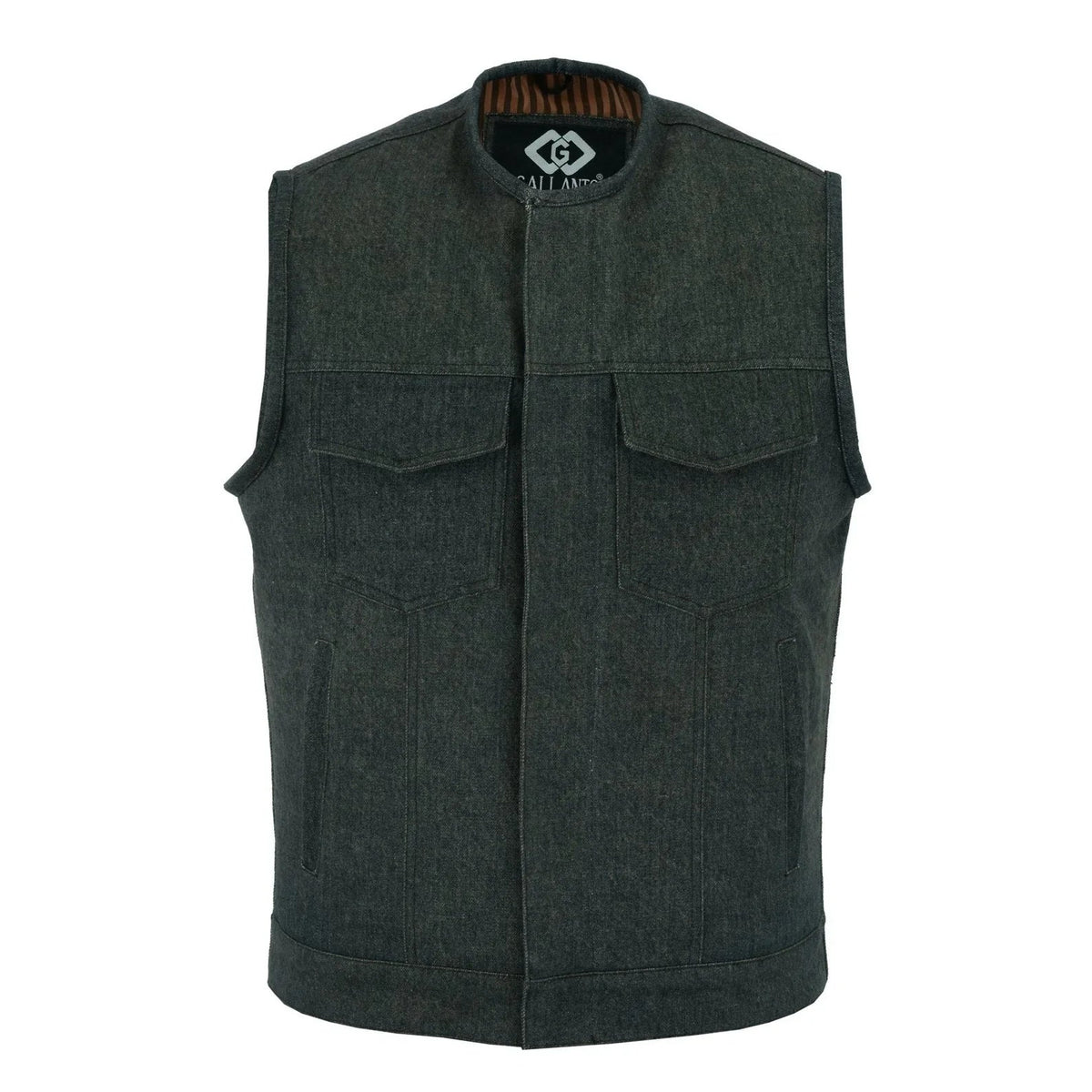 Biker Vest for Men in Leather, Denim and Camo Styles