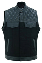 Biker Vest for Men in Leather, Denim and Camo Styles
