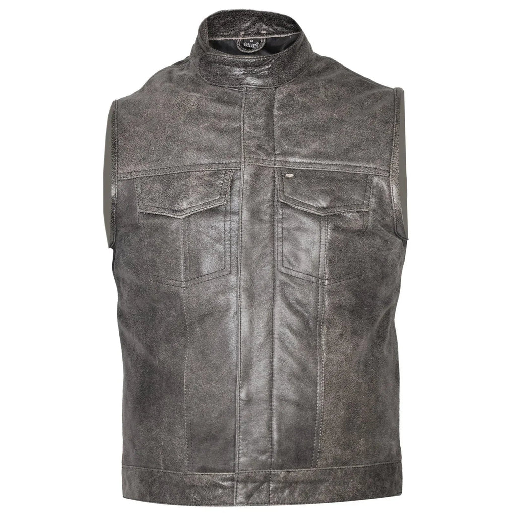 Biker Vest for Men in Leather, Denim and Camo Styles