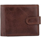 Men's Billfold Woven Leather RFID Protected Wallet