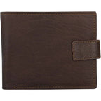 Men's Leather Wallets With Woven Trifold RFID Design